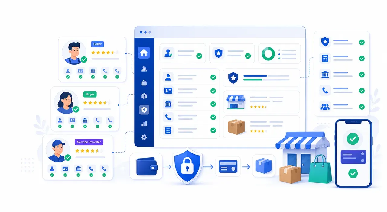 Marketplace trust and verification workflow