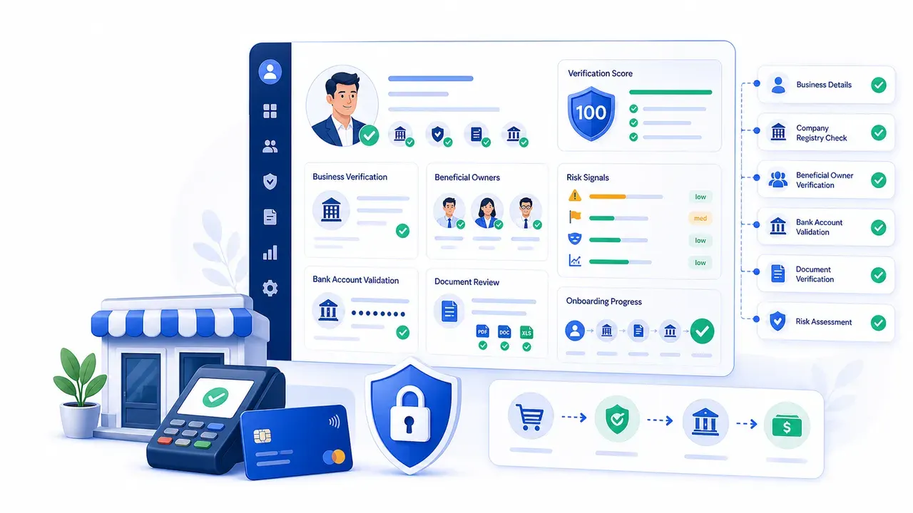 Merchant onboarding and KYB workflow