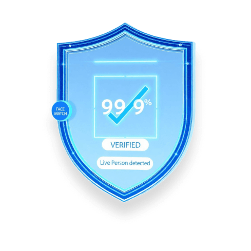 Verification shield for face match and liveness checks